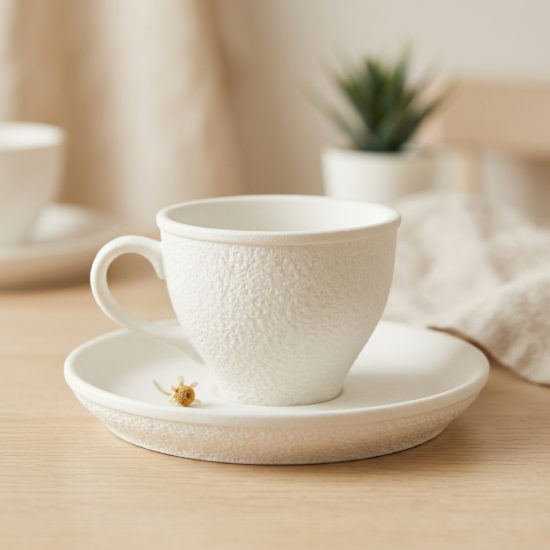 Coffee Cup and Saucer Set - 12 Pcs
